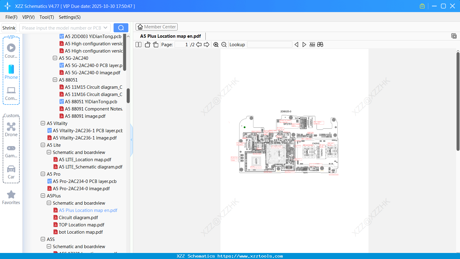OPPO A5 Plus Location Map En